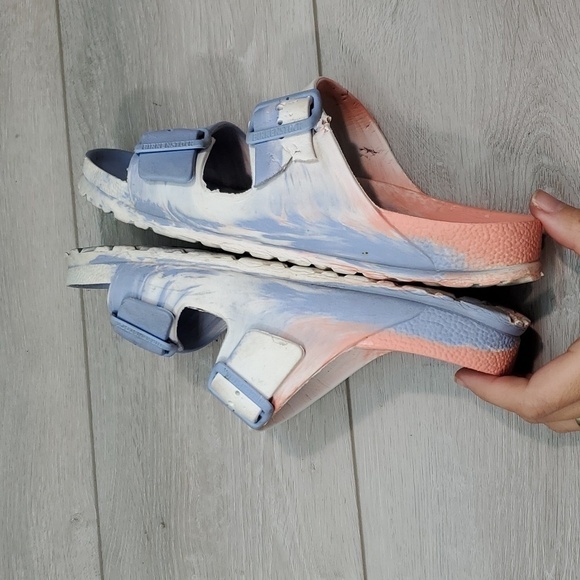 Birkenstock Women Arizona EVA Multicolor Sandals Flats shoes sz 38/7 - Picture 4 of 12